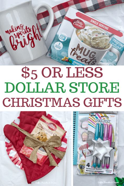 Dollar Store Christmas Gifts, Dollar Store Gifts, Budget Friendly Christmas Gifts, Dollar Tree Gifts, Inexpensive Christmas Gifts, Inexpensive Christmas, Neighbor Christmas Gifts, 5 Dollar, Cheap Christmas Gifts