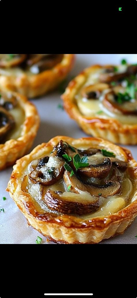 Savory Tartlets, Mushroom Gruyere, Mushroom Shallot, Goat Cheese Tarts, Herbed Goat Cheese, Mushroom Tart, Goat Cheese Tart, Elegant Appetizers, Cheese Tarts