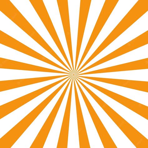 Premium Vector | Sunbeams radial stripes isolated background Orange Background, Logo Inspiration, Vector Graphics, Simple Way, Premium Vector, Orange Color, To Sell, Adobe Illustrator, Illustrator