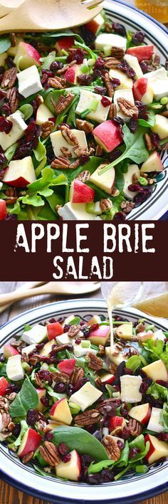 Brie Salad, Apple Brie, Creamy Brie, Fall Salad, Salad Pasta, Easy Salad, Work Meals, Brie Cheese, Lettuce Salad