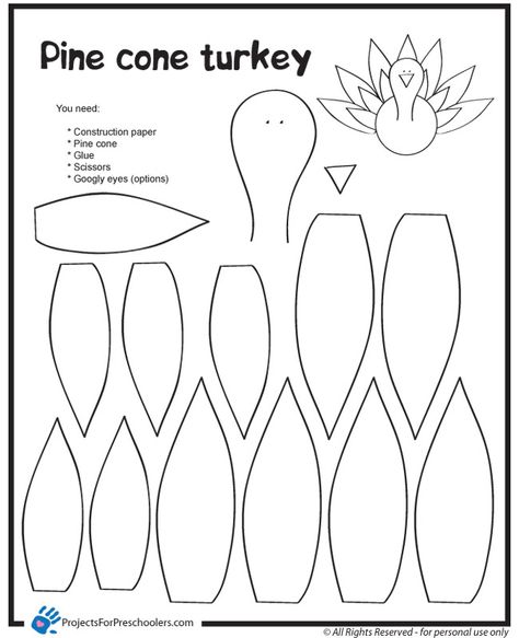 Pinecone Turkey, Turkey Template, Feather Template, Free Thanksgiving Coloring Pages, Thanksgiving Turkey Craft, Thanksgiving School, Turkey Coloring Pages, November Crafts, Turkey Crafts