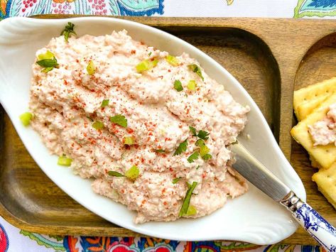 This homemade Deviled Ham spread consists of cubed ham combined with a host of flavors and texture, including celery, onion, mayonnaise, hot sauce, Worcestershire sauce, sweet relish (or dill relish), cayenne, salt and pepper! It's typically served with buttery crackers, but you can also make deviled ham sandwiches with this recipe! Deviled Ham Dip, Ham Spread Recipe, Deviled Ham Spread, Ham Dip, Ham Spread, Deviled Ham, Balsamic Vinaigrette Recipe, Classic Southern Recipes, Pastrami Sandwich