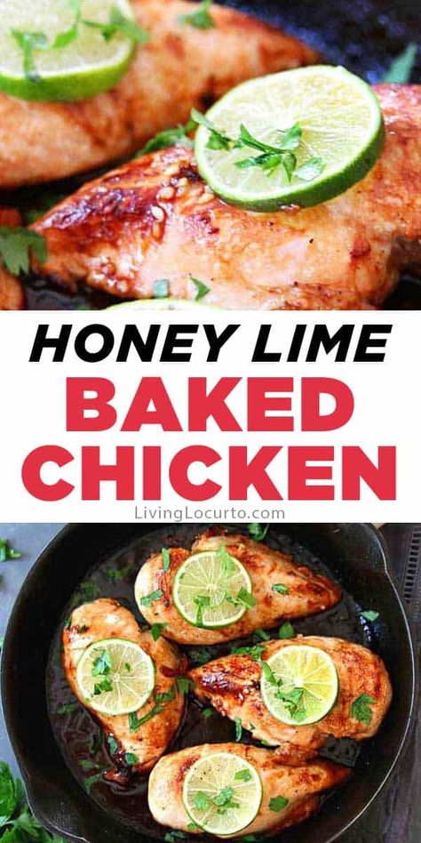 Low Cholesterol Baked Chicken, Low Cholesterol Recipes Dinner Chicken, Summer Baked Chicken, Baked Chicken Breasts, Baked Chicken Recipe, Delicious Family Dinners, Honey Lime Chicken, Easy Baked Chicken, Chop Suey