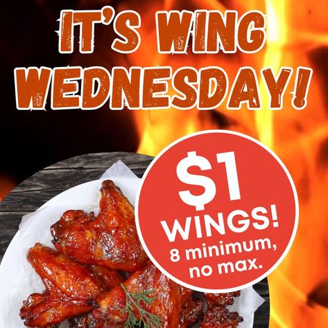 We’re changing things up a bit, it’s Wing Wednesday, one dollar wings (eight minimum, no maximum) so get as many as you want, have a few beers, have a few cocktails, enjoy yourself. We’ll see you in a little while! #wingwednesday #wingwednesdays #wingwednesdaytakeover #wingwednesday🍗 #bigstormbrewing #bigstormbrewery Wing Wednesday, Storm Brewing, Enjoy Yourself, One Dollar, See You, Quick Saves