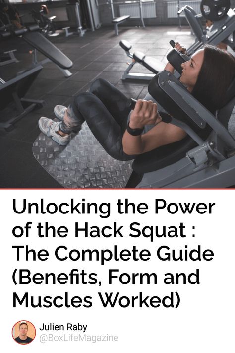 Ever wondered why the hack squat is gaining so much attention in the fitness world? Here is all you need to know about this awesome squat variation ! Free Weight Squats, Different Squats, Hack Squat Machine, Hack Squat, Lower Body Strength, Squat Variations, Leg Press Machine, Squat Machine, Leg Training