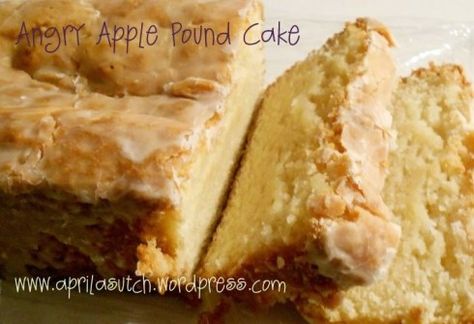 Angry Apple Pound Cake made with Angry Orchard Hard Cider- I thought this was very average, but my husband and dad really liked it. Good cake, just not much apple flavor. Angry Orchard Recipes, Apple Cider Pound Cake, Apple Pound Cake, Cider Tasting, Angry Orchard, Boozy Desserts, Drink Alcohol, Small Desserts, So Yummy