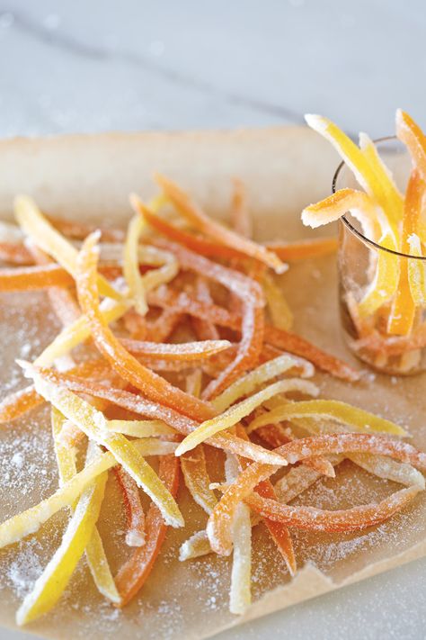 Christmas Diy Food, Candied Citrus, Citrus Recipes, Orange Peels, Candied Orange Peel, Christmas Food Gifts, Trendy Diy, Ideas Food, Food Diy