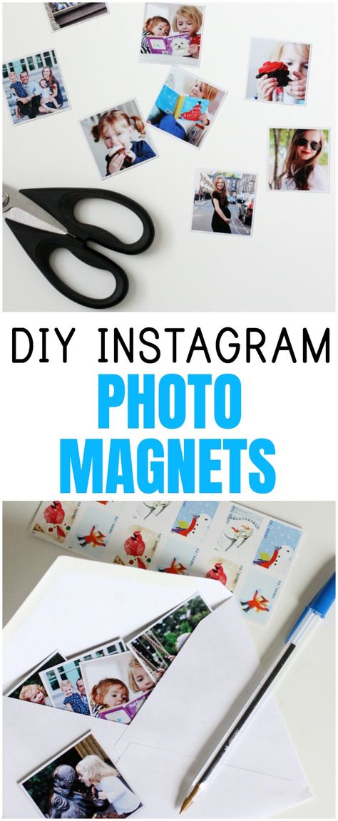 A simple DIY tutorial for how to make your own photo magnets! You won't believe how easy or cute these Instagram photo magnets are! They're the perfect gift for those hard-to-shop-for people! How To Make Picture Magnets, Diy Magnets Photo, Diy Cute Magnets, Diy Photo Magnets, Photo Magnets Diy, Classic Classroom, Curriculum Night, Picture Magnets, Photo Crafts