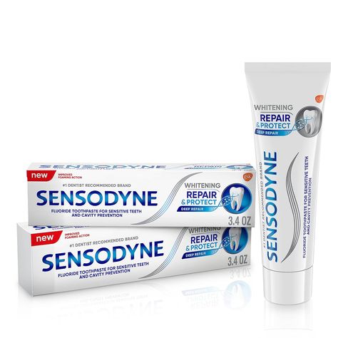 Sensodyne Toothpaste, Pretty Teeth, Best Toothpaste, Teeth Whitening Toothpaste, Whiten Teeth, Tooth Sensitivity, How To Prevent Cavities, Gum Health, Whitening Toothpaste