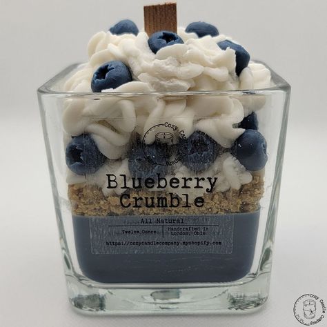 Dessert Candle Ideas, Blueberry Candle, Decorating With Candles, Candle Making Recipes, Butter Fruit, Handmade Candles Diy, Dessert Candle, Fruit Candles, Diy Candles Homemade