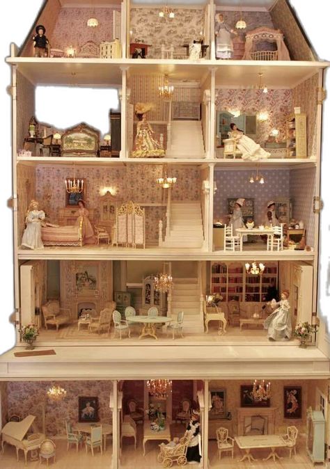 Vintage Doll House Aesthetic, Aesthetic Dollhouse Interior, Doll House Interior Design, Old Fashioned Doll House, Vintage Doll Furniture, Aesthetic Dollhouse, Dollhouse Aesthetic, Big Dollhouse, Winter Outfits Coquette