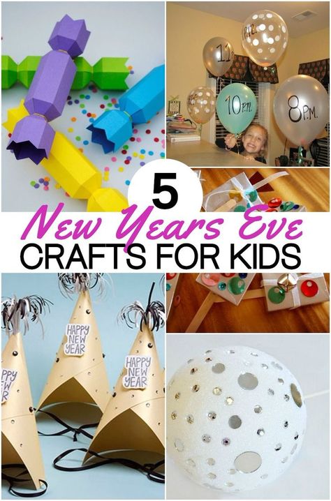 5 NEW YEARS EVE CRAFTS FOR KIDS - Check out these fun New Years kids craft ideas, from party hats to shakers, you'll all have a blast! New Years Eve Crafts, New Years Crafts For Kids, New Years Crafts, News Years Crafts For Kids, New Year's Eve Crafts, Kids New Years Eve, New Year's Eve Activities, New Year Diy, Keepsake Crafts