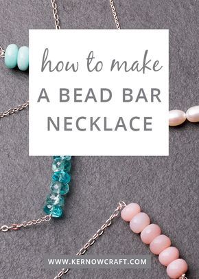 Diy Bar Necklace, Bead Bar Necklace Diy, Beaded Bar Necklace, Wire Wrapped Beaded Necklace, Earrings To Make And Sell, How To Make Beaded Jewelry Tutorials, Easy Beaded Necklace, Necklace Making Tutorials, How To Make A Necklace With Beads