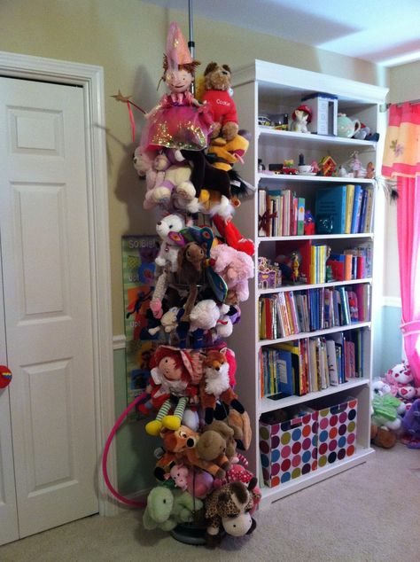 9 Clever Stuffed Animal Storage Ideas - Mommyhooding Organisation, Cargo Net Stuffed Animal Storage, Best Way To Store Stuffed Animals, Ideas For Storing Stuffed Animals, Stuff Animal Display Ideas, Ways To Organize Stuffed Animals, How To Display Stuffed Animals, What To Do With Stuffed Animals, How To Organize Stuffed Animals