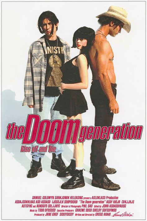 The Doom Generation posters | Dazed The Doom Generation, Gregg Araki, The Doom, 90s Movies, Photographie Inspo, Cult Movies, Poses References, Movie List, Film Posters