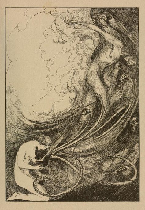 Willy Pogany, Austin Osman Spare, Vintage Parisian, Vintage Illustration Art, Nature Spirits, Fairies Elves, Illustration Vintage, Black And White Illustration, Childrens Illustrations