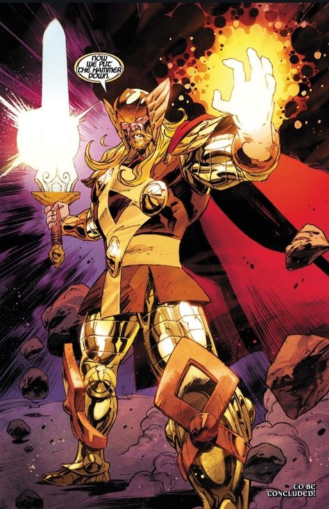 Thor with the odin force Odin Comics, Phoenix Marvel, Thor Art, Thor Comic, Bd Art, Marvel And Dc Characters, Marvel Superheroes Art, God Of Thunder, Super Powers Art