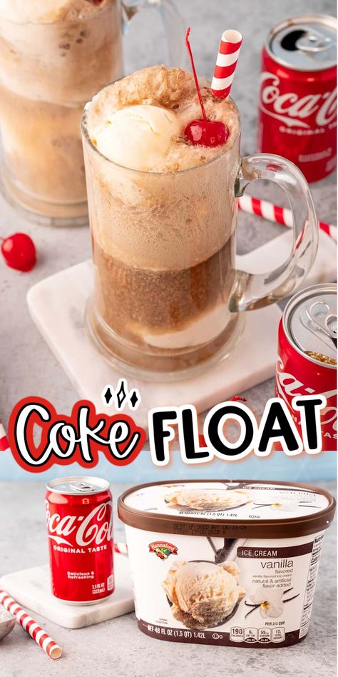 Root Beer Float Recipe, Creamy Vanilla Ice Cream, Family Drinks, Coke Float, Beer Ice Cream, Wendys Frosty, Slush Recipes, Virgin Cocktails, Float Recipes