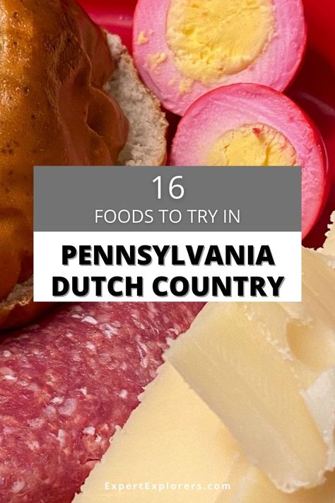 Influenced by the Amish, from sweets to savories, Pennsylvania Dutch Country in Lancaster County has a wealth of regional food to try. Via ExpertExplorers.com | #Pennsylvania #LancasterCounty #Foodietravel Amish Food Recipes Pennsylvania Dutch, Pennsylvania Recipes, Amish Dishes, Ham Balls, State Recipes, Pennsylvania Dutch Recipes, Dutch Cuisine, Whole Ham, Amish Food