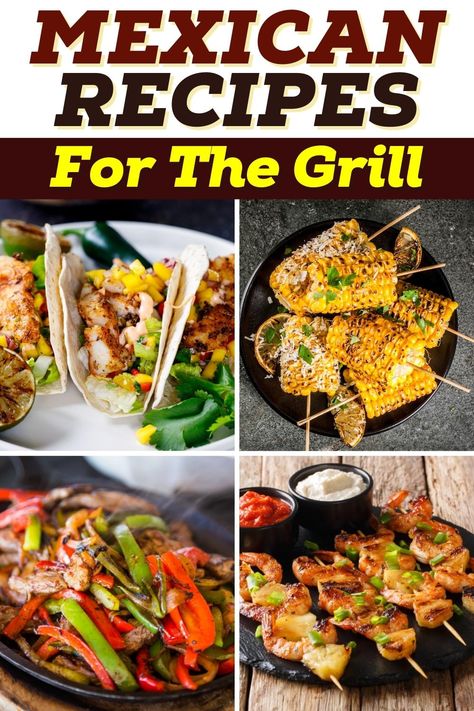 Mexican Food On The Grill, Grilling Mexican Recipes, Pellet Grill Mexican Recipes, Grill Taco Recipes, Grill Mexican Recipes, Bbq Mexican Food, Grilled Mexican Recipes, Tacos On Grill, Mexican Grill Recipes