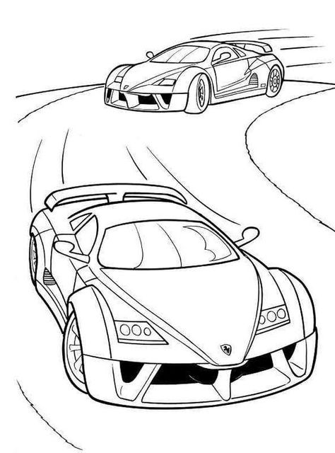 Hot Wheels Colouring Pages, Race Car Coloring Pages, Image Halloween, Disney Princess Coloring Pages, Cars Coloring Pages, Coloring Sheets For Kids, Princess Coloring, Easy Coloring Pages, Color Magic