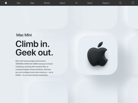 Apple Branding, Apple Concept, Apple Ads, Apple Website, Mini Concept, Jewellery Branding, Icon Images, Dribbble Design, Apple Mac Mini