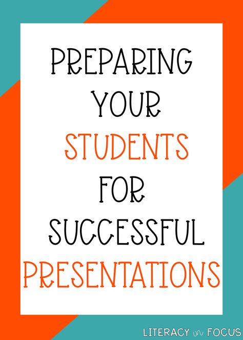 Prepare your students for successful presentations. With practice, your students will be prepared for presentation success! Great for oral presentations and speeches! Free printable included! #oral #presentation #speeches Student Presentation, Grading Rubric, Planning School, Class Discussion, High School Social Studies, Stage Fright, Interactive Classroom, Tips For Teachers, Special Education Resources