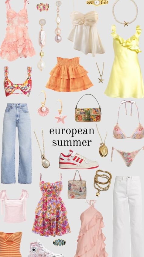 Beachy Outfits, European Summer Outfits, Preppy Summer Outfits, Europe Outfits, Outfit Inspo Summer, Italy Outfits, Looks Party, Cute Preppy Outfits, Simple Trendy Outfits