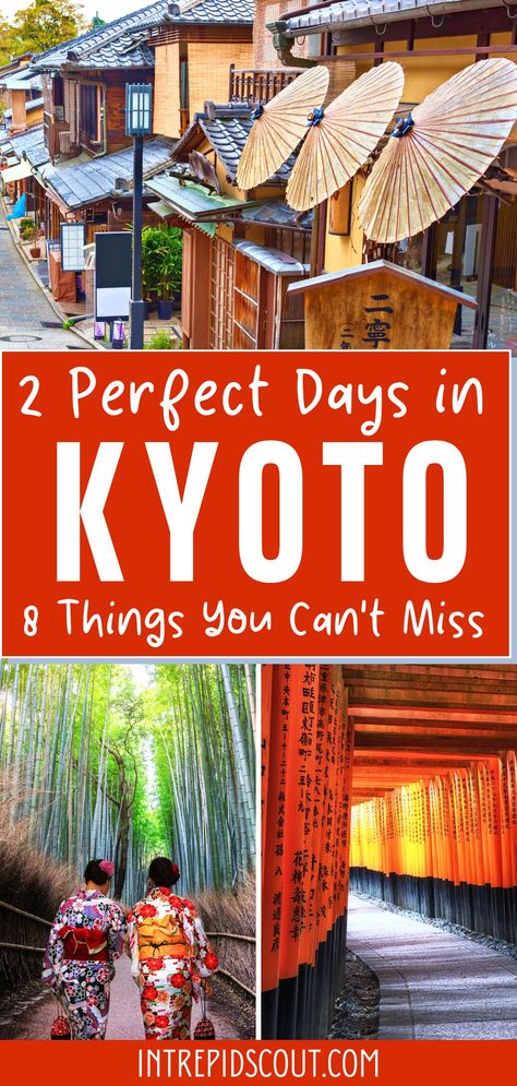 2 Days in Kyoto Kyoto 2 Days Itinerary, Asia Honeymoon, Japan Planning, Vietnam Honeymoon, Kumano Kodo, Japan Honeymoon, Kyoto Itinerary, Japan Holiday, Japan 2023