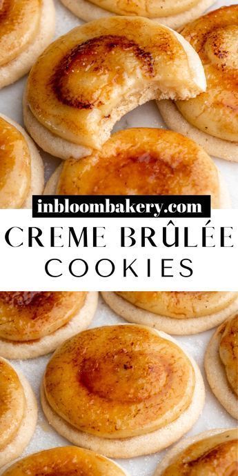 Aug 26, 2023 - These are the best creme brûlée cookies! They are chewy, buttery, soft sugar cookies with rich and creamy vanilla pastry cream topped with caramelized sugar. If you're looking for another cookie recipe, try my lemon cheesecake cookies, pistachio cookies, cornflake oat cookies, chocolate cherry cookies, chewy peanut but… Vanilla Pastry Cream, Smothered Pork, Creme Brûlée, Caramelized Sugar, Pastry Cream, Baking Sweets, Sweet Snacks, Pork Chops, Christmas Baking