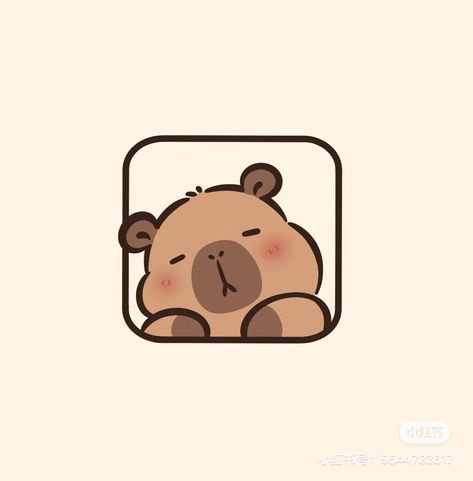 Capybara Cute Drawing, Cute Capybara Wallpaper, Simple Drawing Ideas Easy Doodles, Simple Drawing Ideas Easy, Capybara Drawing, Capybara Cartoon, Capybara Cute, Drawing Ideas Easy Doodles, Simple Drawing Ideas