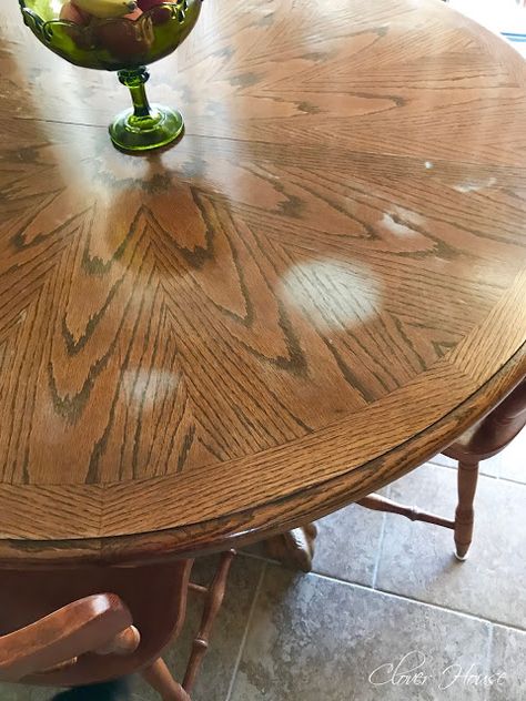 Water Stain On Wood, Raw Wood Furniture, Cleaning Area Rugs, Stained Table, Wooden Table Top, White Heat, Furniture Repair, Wood Table Top, Solid Wood Table