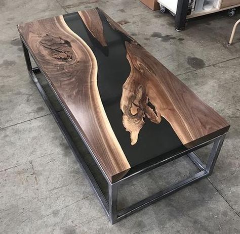 Meja Outdoor, Meja Sofa, Seni Resin, Epoxy Tables, Amazing Resin, Wood Resin Table, Live Edge Coffee Table, Epoxy Resin Table, River Table