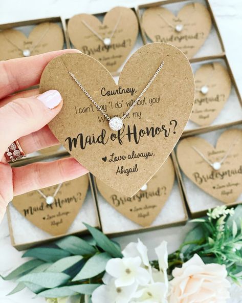 Purchase Can't say "I Do" without you! Dainty Necklaces! Asking Bridesmaids, Bridesmaid Boxes, Dainty Necklaces, Matron Of Honor, Bridesmaid Box, Dream Wedding Ideas Dresses, Wedding Gifts For Bridesmaids, Bridesmaid Proposal Box, Bridesmaid Proposal Gifts