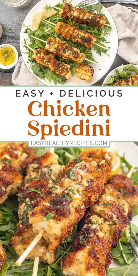 Chicken Recipes For Parties, Chicken Spedini, Breaded Chicken Bites, Chicken Spedini Recipe, Chicken Spiedini, Shish Kebabs, Man Recipes, 2023 Recipes, Chicken Marinade Recipes