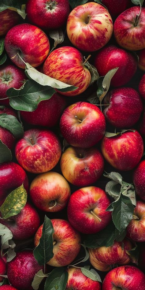 Apples Food Photography, Apple Wallpaper Fruit, Apple Fruit Wallpaper, Fruit Wallpaper, Fruit Photography, Apple Wallpaper, Pretty Wallpapers Backgrounds, Autumn Aesthetic, Fall Wallpaper