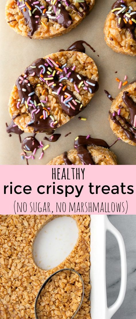 Sugar Free Kids Snacks, Easter Treats For Kids, Healthy Rice Krispie Treats, Healthy Easter Dessert, Healthy Easter Treats, Sugar Free Kids, Desserts Easter, Naturally Sweetened Desserts, Easter Rice Krispie Treats