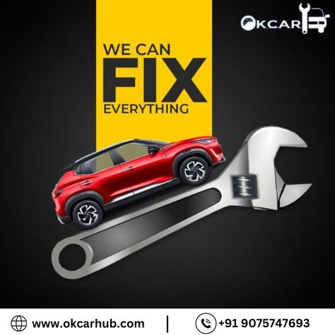 OKCAR-Best Car Service Center in Pune Car Service Banner Design, Car Servicing Creative Ads, Car Services Ads, Car Advertising Design Creative, Car Service Ads, Car Service Ads Creative, Car Service Design, Graphic Design Cv, Car Advertising Design