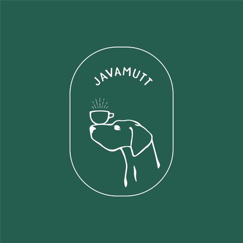 #branding #logo #dog #doglogo #coffeelogo #coffeeroaster #artisinal #smallbusiness Dog Logo Illustration, Dog Logo Design Ideas Creative, Dog Cafe Logo, Dog Bakery Logo, Logo Lilly, Aa Logo, Pet Cafe, Dog Brand, Logo Dog