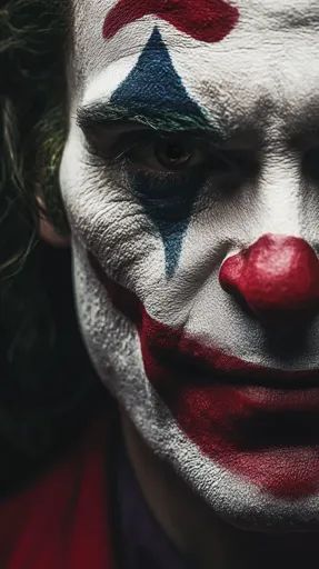 ↑↑↑ Larger size on website 🔸 The image is a close-up of a man wearing clown makeup. His face is painted with white, red, and blue Scary Halloween Makeup For Men, Clown Images, Dark And Mysterious, Halloween Makeup Scary, Clown Faces, Male Makeup, Clown Makeup, Face Men, Scary Halloween