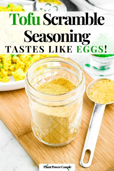 Seasoned Tofu Recipe, Vegan Seasonings, Vegan Spices, Diy Tofu, Egg Seasoning, Resep Vegan, Tofu Scramble Vegan, Vegan Tips, Tofu Recipes Vegan