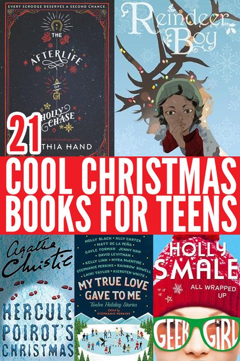 21 Best Christmas Books for Teens (Ages 13 to 16 Years) Ya Christmas Books, Christmas Books For Teens, Christmas With Teens, Best Books For Teen Girls, Short Stories Romance, Books For Teen Boys, Christmas Read Aloud, Christmas Novel, Best Christmas Books