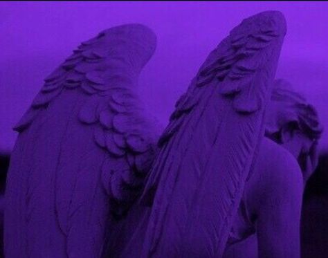 Purple Sky, Purple Background, Purple Aesthetic, An Angel, The Story, Angel, Statue, Lighting, Purple