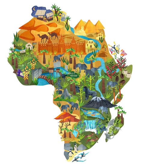 Africa continent map