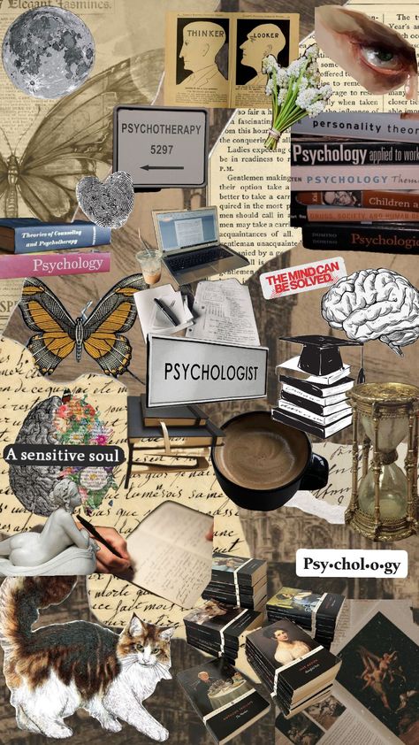 psychology aesthetic thing for my laufey tiktok😭 College Aesthetic Psychology, Pshycology Facts Aesthetic, Phycology Students Aesthetic, Wallpaper Aesthetic Unique, Phycology Aesthetic Career, Psychology Moodboard, Child Psychology Aesthetic, Forensic Pathology Aesthetic, Clinical Psychology Aesthetic