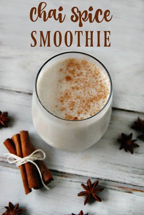 Autumn Smoothie Recipes, Autumn Smoothie, Fodmap Smoothies, Fall Smoothies, Apricot Smoothie, Easy Healthy Smoothies, Healthy Breakfast Smoothies, Chai Spice, Healthy Smoothie