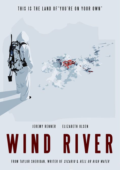 Wind River, Jeremy Renner, High Water, Elizabeth Olsen, Pocahontas, Film, Movie Posters, Art, Film Posters