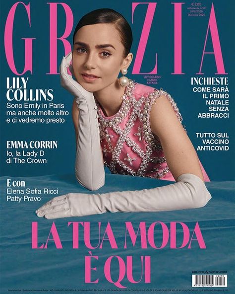 Lily Jane Collins, Italy December, Stephanie Laurens, Lily Collins Style, Grazia Magazine, Fashion Magazine Cover, Magazine Cover Design, Fashion Cover, Phil Collins