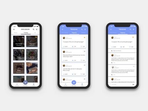Discussion Forum Forum App Design, Ux Design Mobile, Task Manager, Forums Design, Medium App, Mobile Ui Design, Mobile App Ui, Application Design, App Ui Design