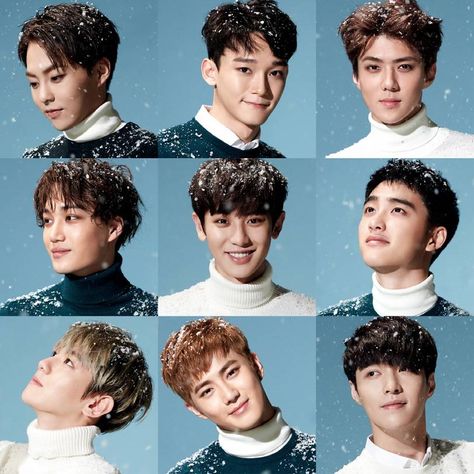 exo | EXO are all smiles in bright, new 'Sing For You' individual images ... Exo Lyrics, Exo Sing For You, Exo Ot9, Exo Group, Exo Album, Sing For You, K Pop Boy Band, Exo Luxion, Male Idols